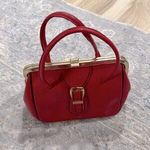 Vintage red purse- unbranded